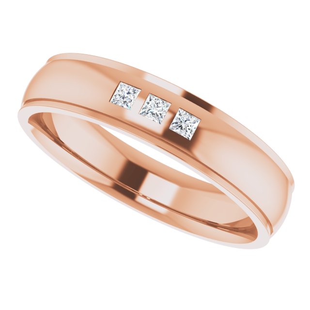 1/5 CTW Natural Diamond Band, 6 mm, Style 2