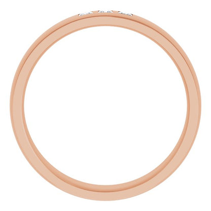 1/5 CTW Natural Diamond Band, 6 mm, Style 2
