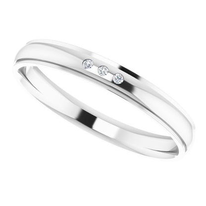 .05 CTW Natural Diamond Band, 4 mm