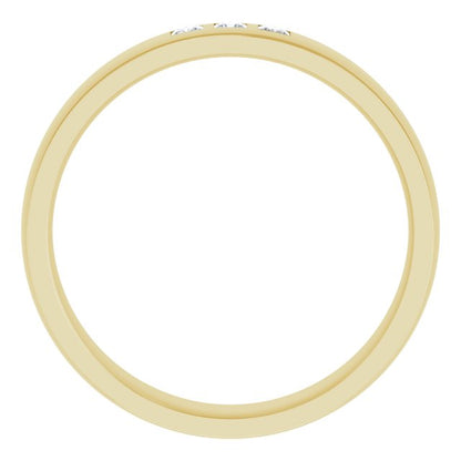 1/4 CTW Lab-Grown Diamond Band, 6 mm, Style 2