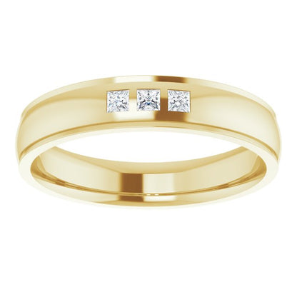 1/4 CTW Lab-Grown Diamond Band, 6 mm, Style 2