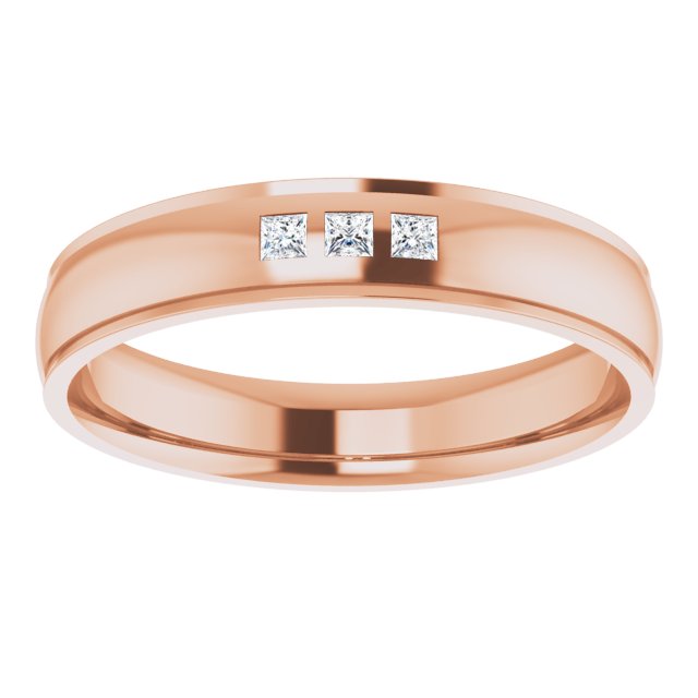 1/5 CTW Natural Diamond Band, 6 mm, Style 2