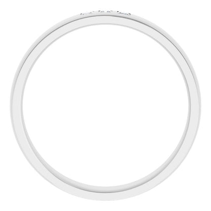1/5 CTW Natural Diamond Band, 6 mm, Style 2