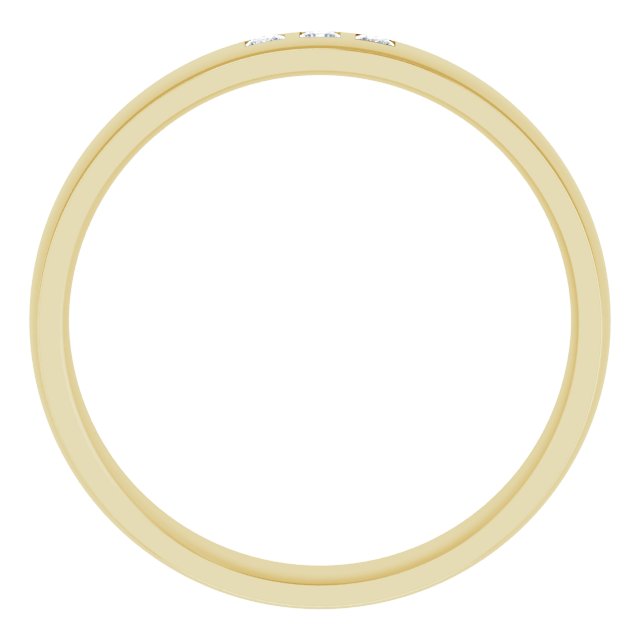1/5 CTW Natural Diamond Band, 6 mm, Style 2