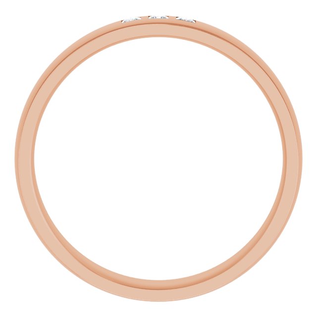 1/5 CTW Natural Diamond Band, 6 mm, Style 2