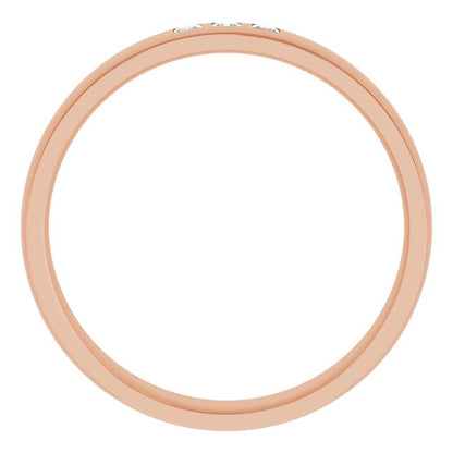 1/5 CTW Natural Diamond Band, 6 mm, Style 2