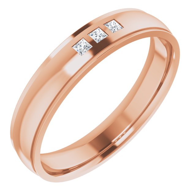 1/5 CTW Natural Diamond Band, 6 mm, Style 2