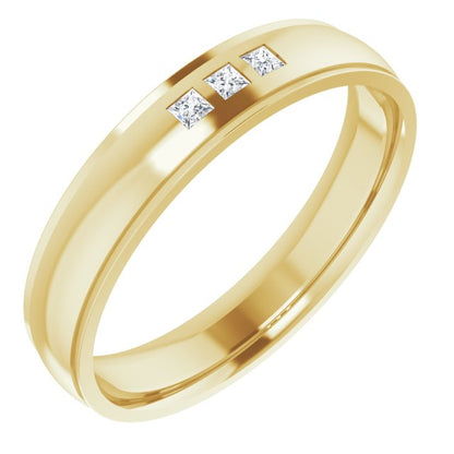 1/5 CTW Natural Diamond Band, 6 mm, Style 2