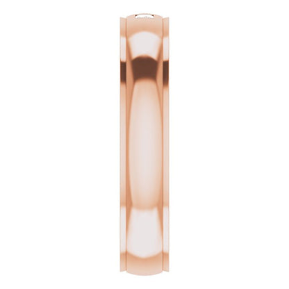 1/5 CTW Lab-Grown Diamond Band, 6 mm, Accented Stepped-Edge Comfort-Fit
