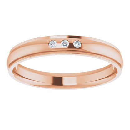 .06 CTW Natural Diamond Band, 4 mm