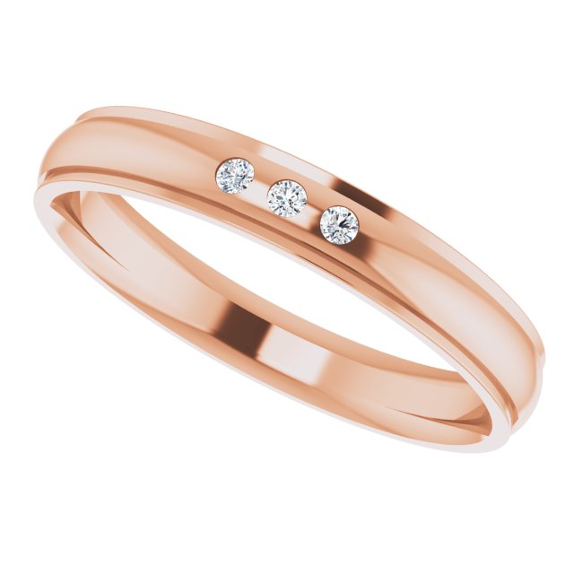 .06 CTW Natural Diamond Band, 4 mm
