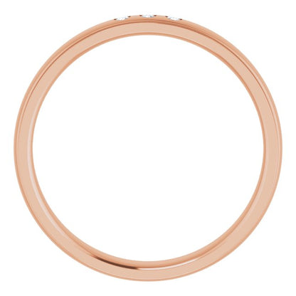 .06 CTW Natural Diamond Band, 4 mm