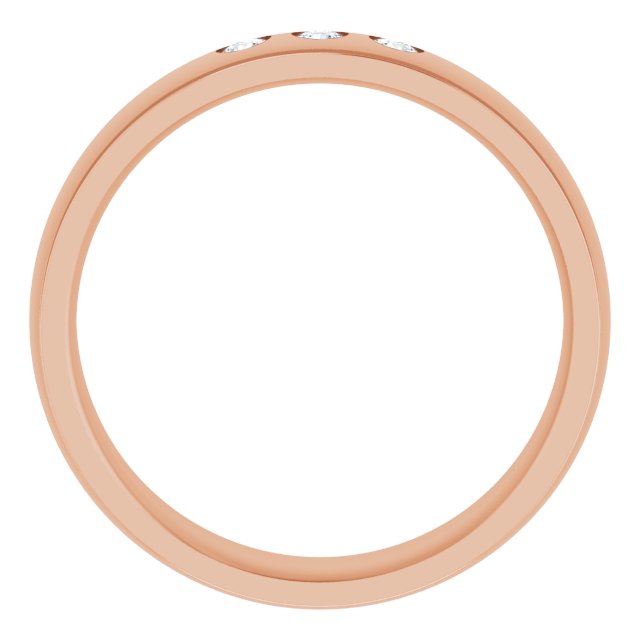 1/5 CTW Natural Diamond Band, 6 mm, Style 3