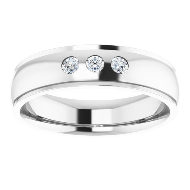 1/5 CTW Lab-Grown Diamond Band, 6 mm, Style 2
