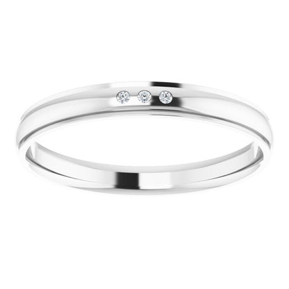 .04 CTW Natural Diamond Band, 4 mm