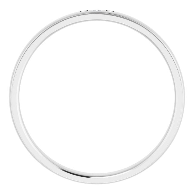 .04 CTW Natural Diamond Band, 4 mm