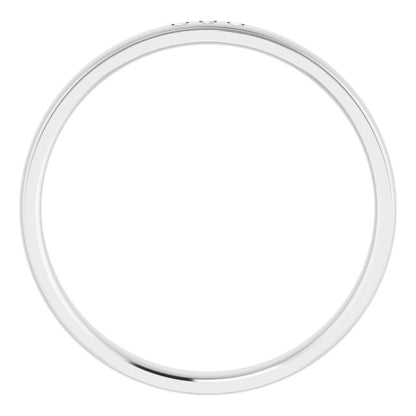 .04 CTW Natural Diamond Band, 4 mm