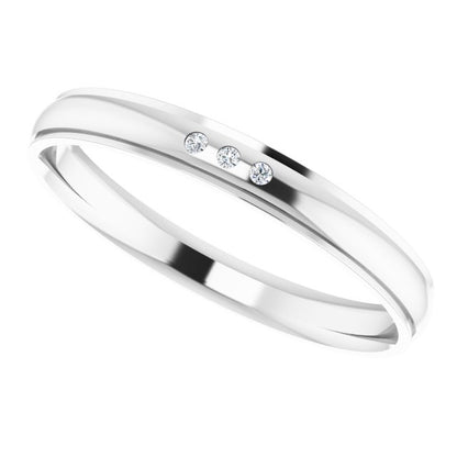 .05 CTW Natural Diamond Band, 4 mm