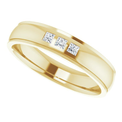 1/4 CTW Lab-Grown Diamond Band, 6 mm, Style 2
