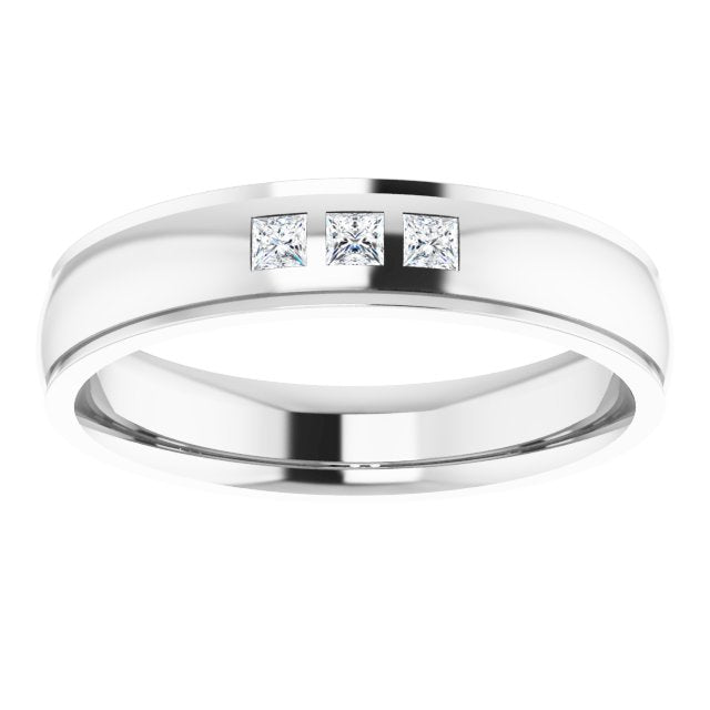 1/4 CTW Natural Diamond Band, 6 mm, Style 2