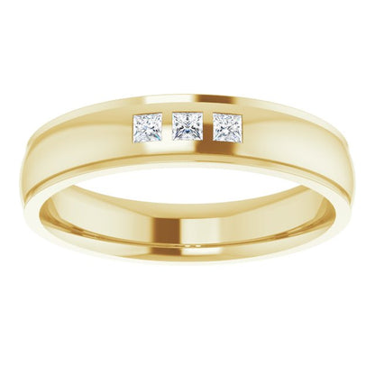 1/4 CTW Natural Diamond Band, 6 mm, Style 2