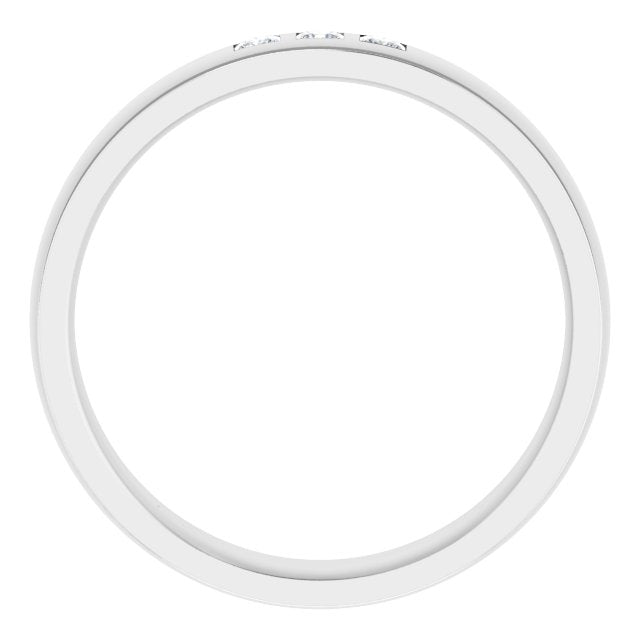 1/4 CTW Natural Diamond Band, 6 mm, Style 2