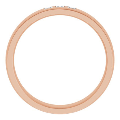 1/4 CTW Natural Diamond Band, 6 mm, Style 2