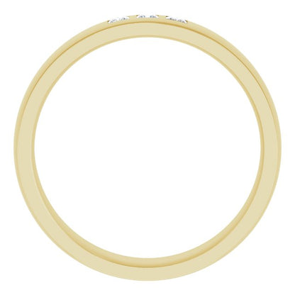 1/4 CTW Lab-Grown Diamond Band, 6 mm, Style 2