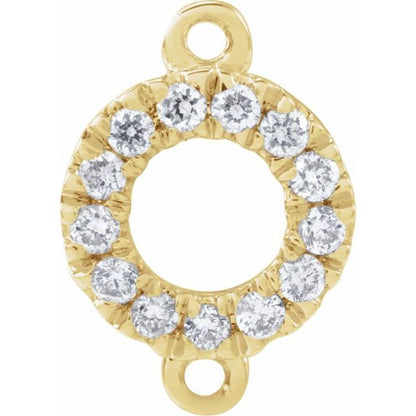 14K Yellow Gold .04 CTW Natural Diamond Link