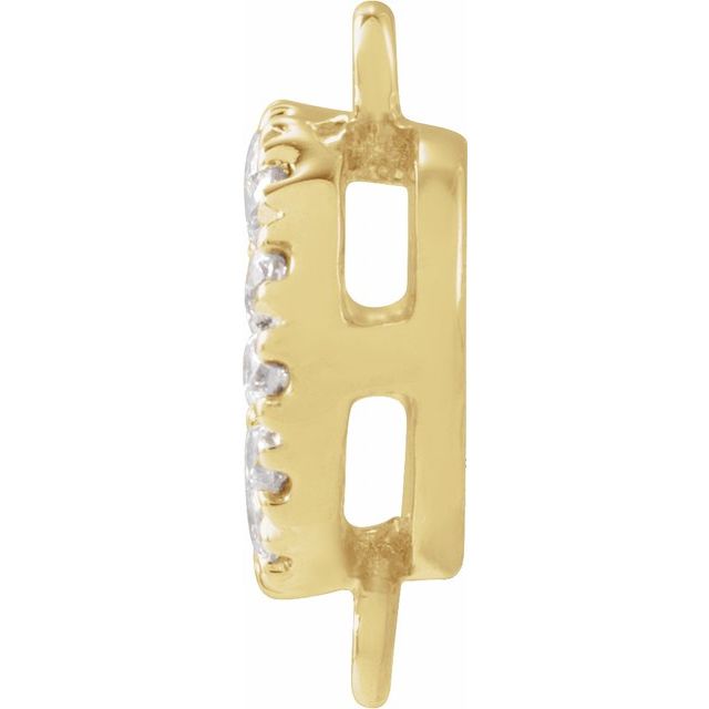 14K Yellow Gold .04 CTW Natural Diamond Link