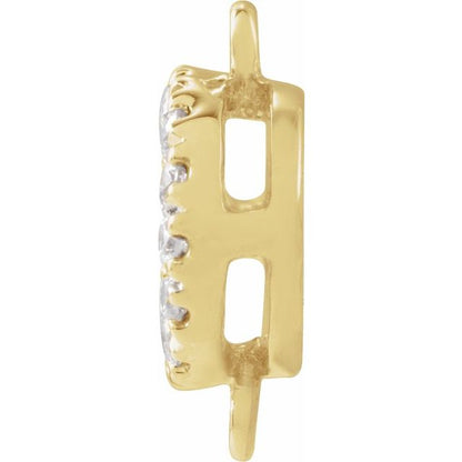 14K Yellow Gold .04 CTW Natural Diamond Link