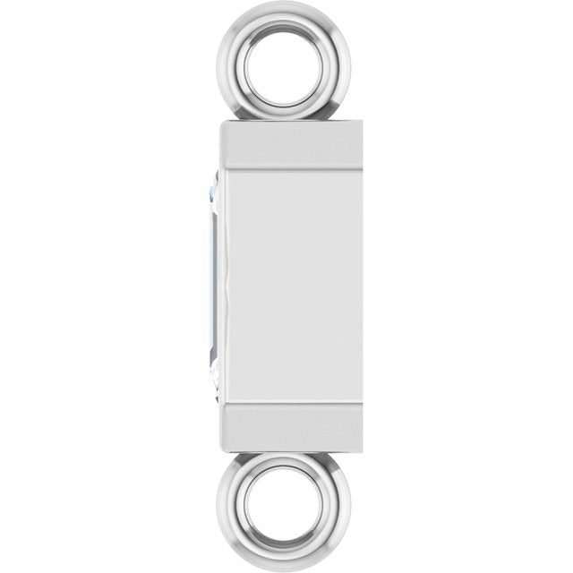1/3 CT Lab-Grown Diamond Bezel-Set Link, 4.2 mm x 10.6 mm