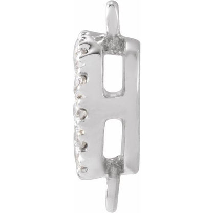 .06 CTW Natural Diamond Link, 7 x 7 mm