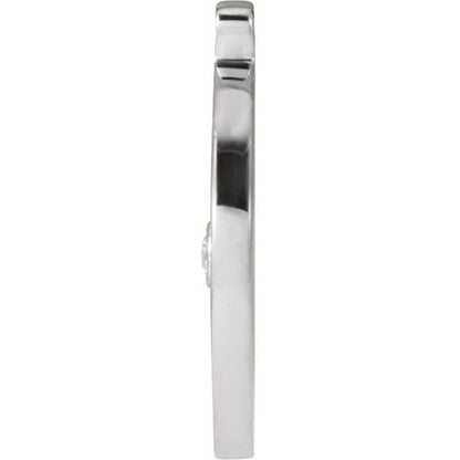 .015 CT Lab-Grown Diamond Compass Dangle