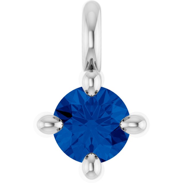 Natural Blue Sapphire Dangle, 2.95 mm x 4.5 mm