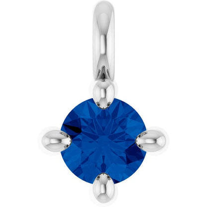 Natural Blue Sapphire Dangle, 2.95 mm x 4.5 mm