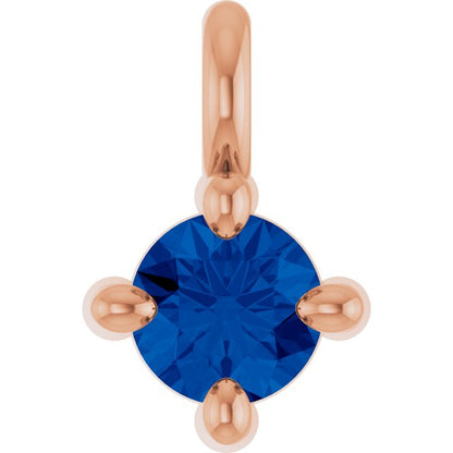 Natural Blue Sapphire Dangle, 2.95 mm x 4.5 mm