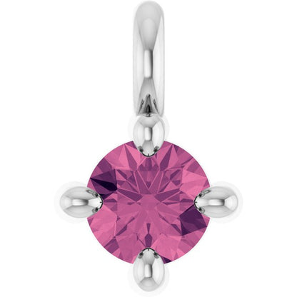 Natural Pink Tourmaline Dangle, 2.95 mm x 4.5 mm