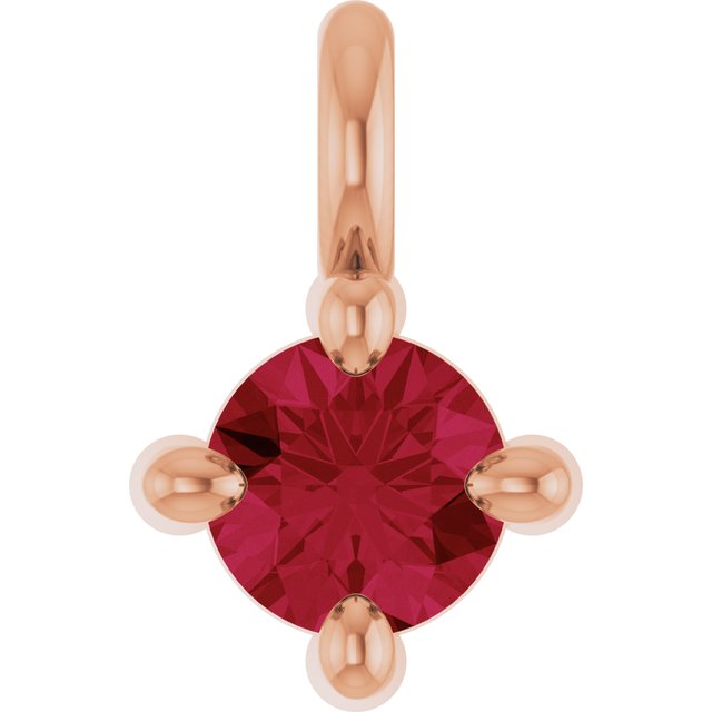 Natural Ruby Dangle, 2.95 mm x 4.5 mm