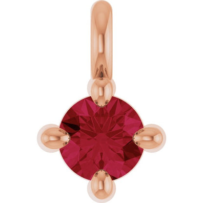 Natural Ruby Dangle, 2.95 mm x 4.5 mm