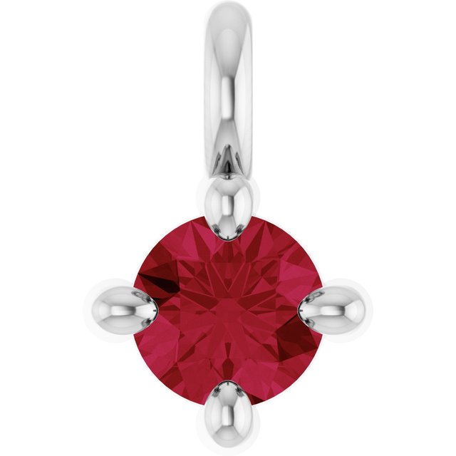 Natural Ruby Dangle, 2.95 mm x 4.5 mm