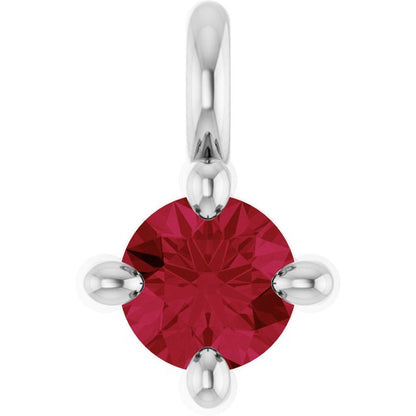 Natural Ruby Dangle, 2.95 mm x 4.5 mm