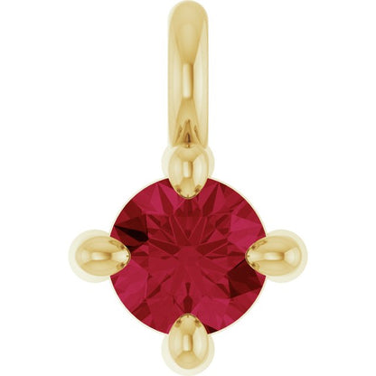 Natural Ruby Dangle, 2.95 mm x 4.5 mm