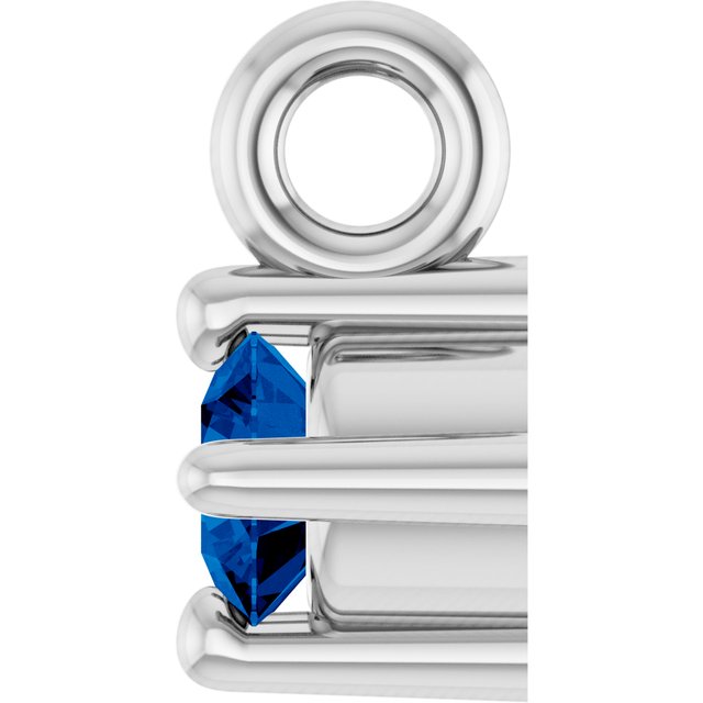 Natural Blue Sapphire Dangle, 2.95 mm x 4.5 mm