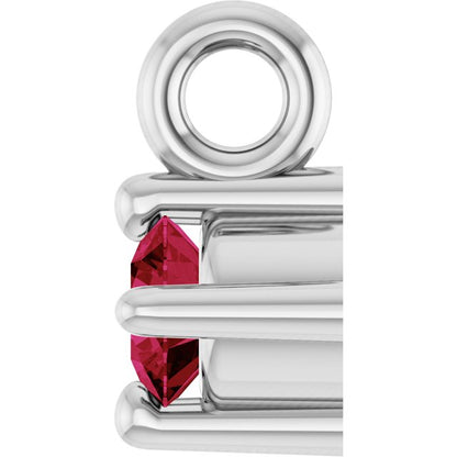 Natural Ruby Dangle, 2.95 mm x 4.5 mm
