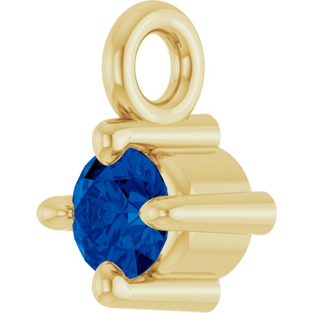 Natural Blue Sapphire Dangle, 2.95 mm x 4.5 mm