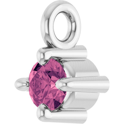 Natural Pink Tourmaline Dangle, 2.95 mm x 4.5 mm