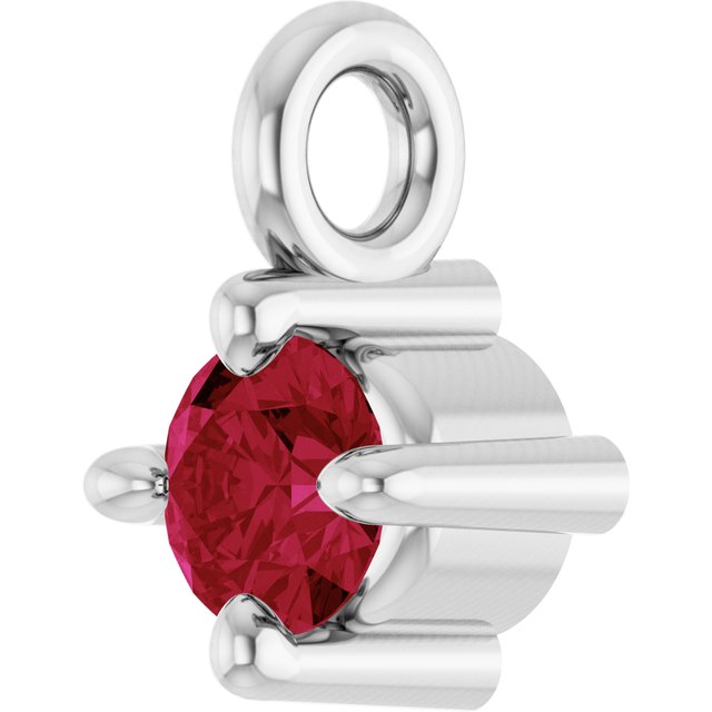 Natural Ruby Dangle, 2.95 mm x 4.5 mm