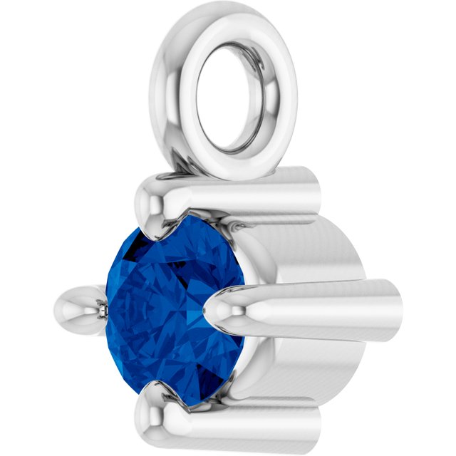 Natural Blue Sapphire Dangle, 2.95 mm x 4.5 mm