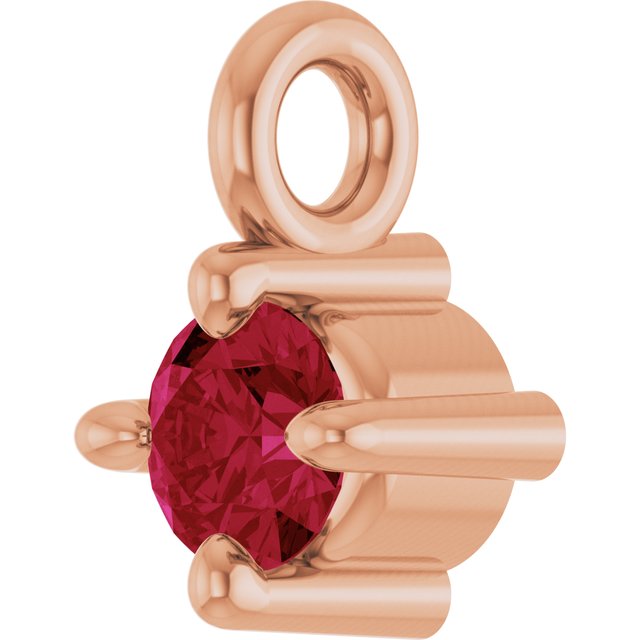 Natural Ruby Dangle, 2.95 mm x 4.5 mm